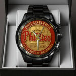 Philadelphia Phillies 142th Anniversary 2025 Black Stainless Steel Watch - TANTN16085