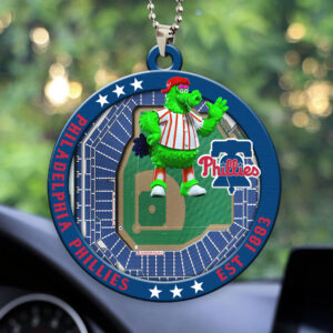 Philadelphia Phillies Custom shape 2-sided Acrylic Car Ornament - HOATT13052