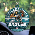 Philadelphia Eagles Custom shape 2-sided Acrylic Car Ornament - HOATT12921