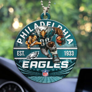 Philadelphia Eagles Custom shape 2-sided Acrylic Car Ornament - HOATT12921