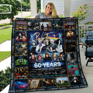 Pink Floyd 60 Years Quilt Blanket - MAITM13044