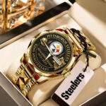 Pittsburgh Steelers 92nd Anniversary Alloy Luxury Quartz Watch - MAITM12901