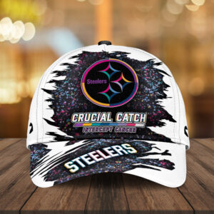 Pittsburgh Steelers x Crucial Catch Intercept Cancer Classic Cap - MAITM12973