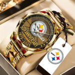 Pittsburgh Steelers The Terrible Towel 2025 Alloy Luxury Quartz Watch - TANTN16138