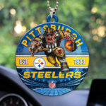 Pittsburgh Steelers Custom shape 2-sided Acrylic Car Ornament - HOATT12922
