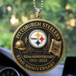 Pittsburgh Steelers Custom Shape 2-sided Acrylic Car Ornament – HOATT13441