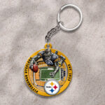Pittsburgh Steelers Custom Shape 2-sided Keychain - HOATT12707
