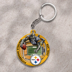 Pittsburgh Steelers Custom Shape 2-sided Keychain - HOATT12707