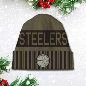 Pittsburgh Steelers 2025 Salute to Service Beanie Hat - TANTN16573