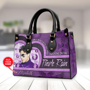 Personalized Prince Leather HandBag - VANDH 2988