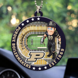 Purdue Boilermakers Football Custom shape 2-sided Acrylic Car Ornament - HOATT13118