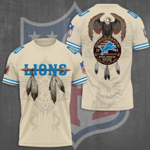 Detroit Lions x Native American Heritage 3D Apparel - TMTHU974