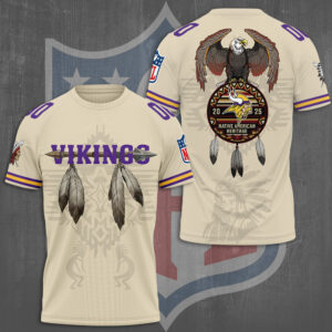 Minnesota Vikings x Native American Heritage 3D Apparel - TMTHU976