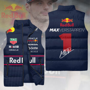 Red Bull Racing x Max Verstappen 3D Sleeveless Down Jacket - HOATT13437