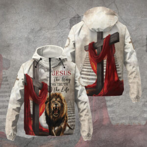 Resurrection Lion of Judah Christian 3D Windbreaker Jacket - TANTN16186