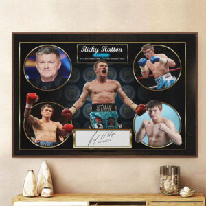 Ricky Hatton Rectangle Canvas With Inner Frame - HOATT13239