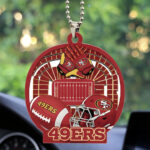 San Francisco 49ers Custom shape 2-sided Acrylic Car Ornament - TMTHU767