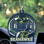 Seattle Seahawks Custom shape 2-sided Acrylic Car Ornament - TMTHU768