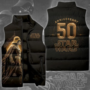 Star Wars 50th Anniversary 2027 3D Sleeveless Down Jacket - TMTHU1129