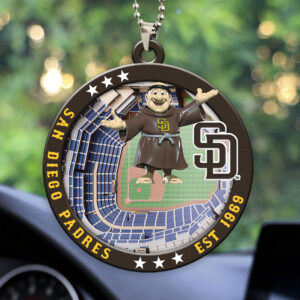 San Diego Padres Custom shape 2-sided Acrylic Car Ornament - HOATT13054