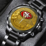 San Francisco 49ers 2026 Anniversary Black Stainless Steel Watch - TANTN16989