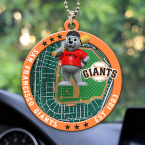 San Francisco Giants shape 2-sided Acrylic Car Ornament - HOATT13055