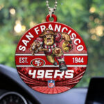 San Francisco 49ers Custom shape 2-sided Acrylic Car Ornament - HOATT12923
