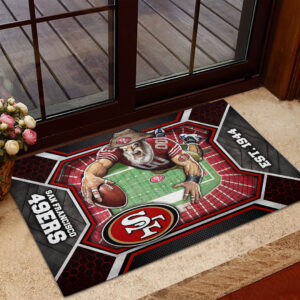 San Francisco 49ers Custom Doormat - HOATT12635