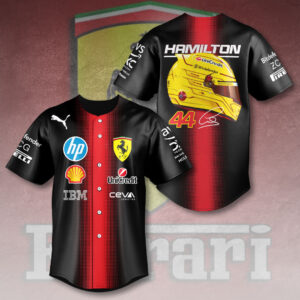 Scuderia Ferrari x Lewis Hamilton Baseball Jersey - HOATT 9518