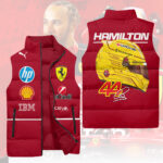 Scuderia Ferrari x Lewis Hamilton 3D Sleeveless Down Jacket - HOATT13435