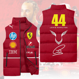 Scuderia Ferrari x Lewis Hamilton 3D Sleeveless Down Jacket - HOATT13436
