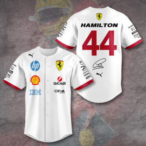 Scuderia Ferrari x Lewis Hamilton Baseball Jersey - TANTN 12557