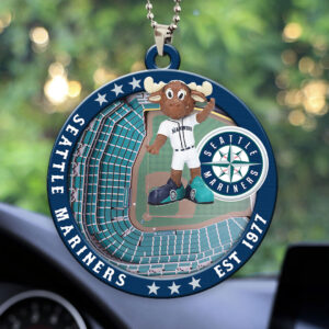 Seattle Mariners Custom shape 2-sided Acrylic Car Ornament - HOATT13056