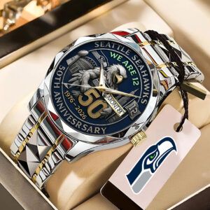 Seattle Seahawks 50th Anniversary 2026 Alloy Luxury Quartz Watch - TANTN16078