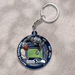 Seattle Seahawks Custom Shape 2-sided Keychain - HOATT12709