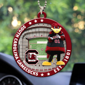 South Carolina Gamecocks Football Custom shape 2-sided Acrylic Car Ornament - HOATT13136