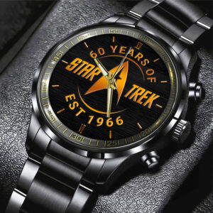 Star Trek 60th Anniversary Black Stainless Steel Watch - HOATT12542