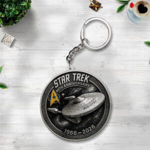 Star Trek Custom Shape 2-sided Keychain - TANTN15695