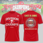 Philadelphia Phillies NL EAST Champions 2025 3D Apparel - TMTHU1021