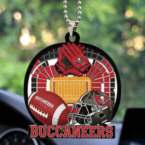 Tampa Bay Buccaneers Custom shape 2-sided Acrylic Car Ornament - TMTHU753