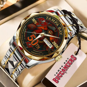 Tampa Bay Buccaneers 50th Anniversary 2025 Alloy Luxury Quartz Watch - TMTHU838