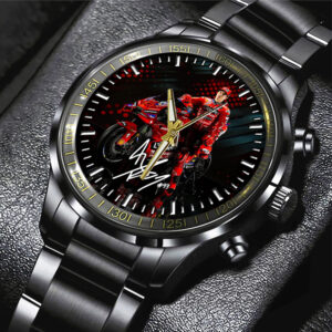 Ducati Lenovo Team x Marc Márquez Black Stainless Steel Watch - TANTN 11763