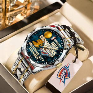 Oklahoma City Thunder 2025 NBA Champions Alloy Luxury Quartz Watch - TANTN 14226
