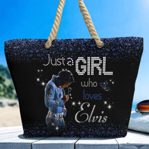 Elvis Presley Hemp Rope Tote Bag - TANTN 14245