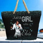 Elvis Presley Hemp Rope Tote Bag - TANTN 14291
