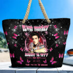 Elvis Presley Hemp Rope Tote Bag - TANTN 14293