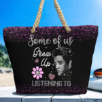 Elvis Presley Hemp Rope Tote Bag - TANTN 14296