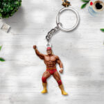 Hulk Hogan Custom Shape 2-sided Keychain - TANTN 15042