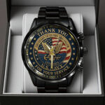 US Navy Black Stainless Steel Watch - TANTN15894