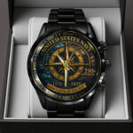 US Navy Black Stainless Steel Watch - TANTN15897